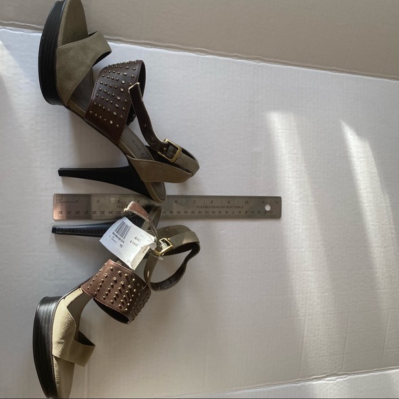 Attitude by Jay Manuel Earthy Studded Sandals Heels - Picture 7 of 13